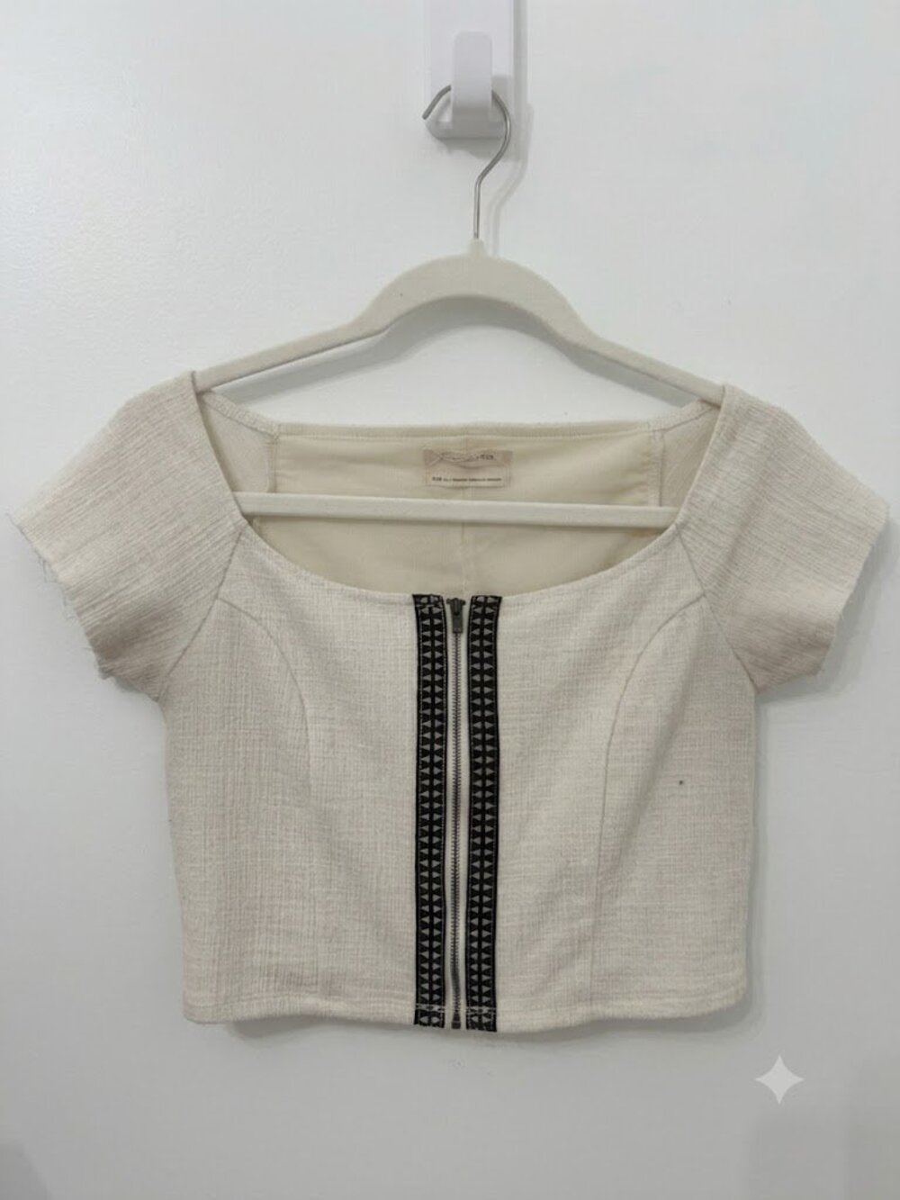 Urban Outfitters Zip-Up Crop Top